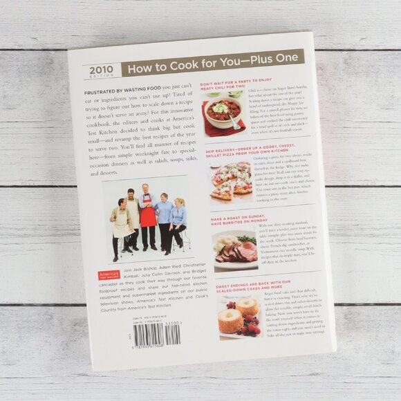 America's Test Kitchen - Cooking for Two Cookbook 2010 Hardcover - Picture 2 of 6